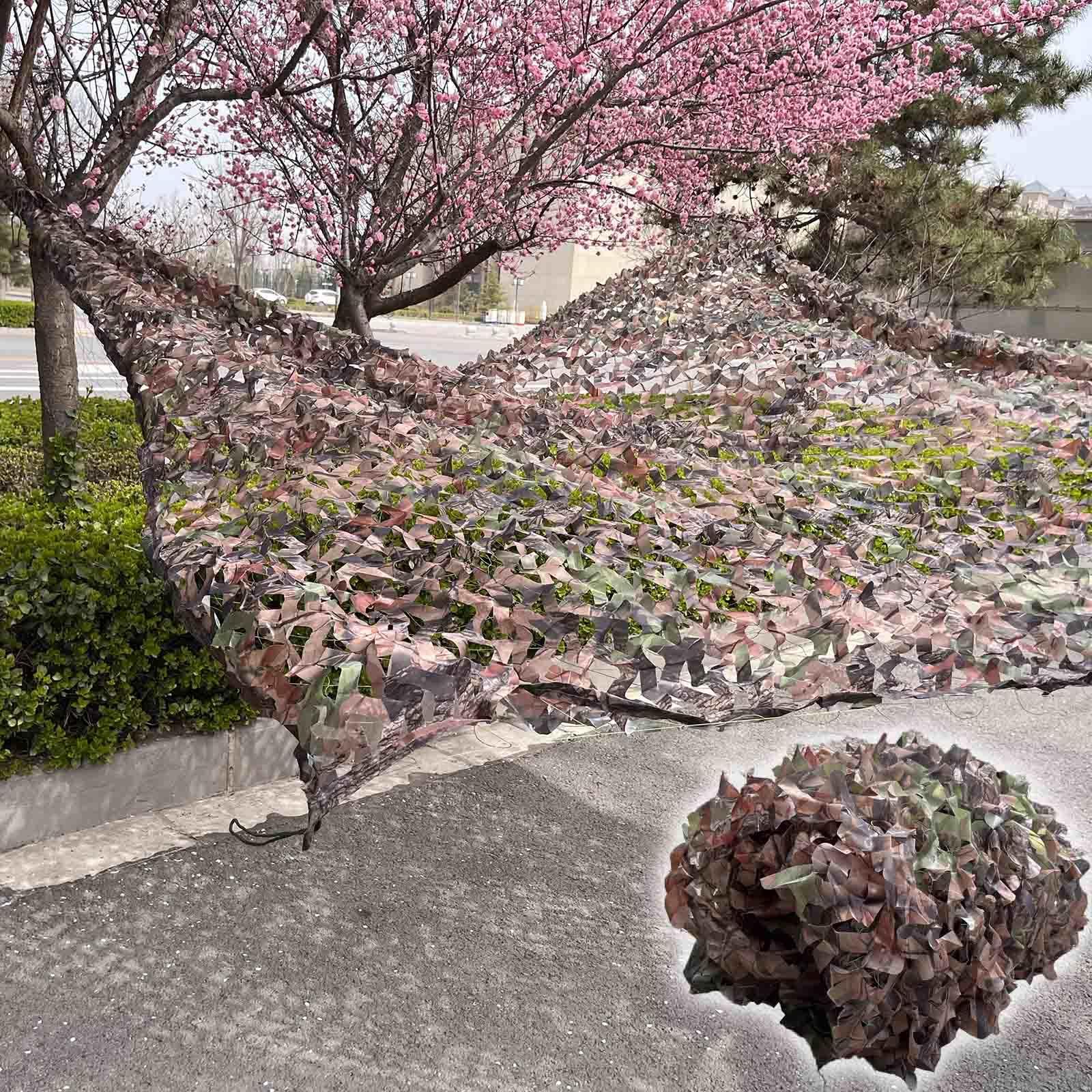Camouflage Netting,Garden Pergola Shade Net,Military Reinforced Camo Netting 1/2/3/4/5/6/7/8/9/10m,Hunting,Camping,Party Decorations,Sunscreen Camouflage Net,Car Covers,Flower-3x4m(9.8*13.1ft)