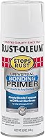 Vista 3 de Rust-Oleum 285011-2PK - Spray de imprimación universal para prevención del óxido, 12 onzas, blanco, paquete de 2