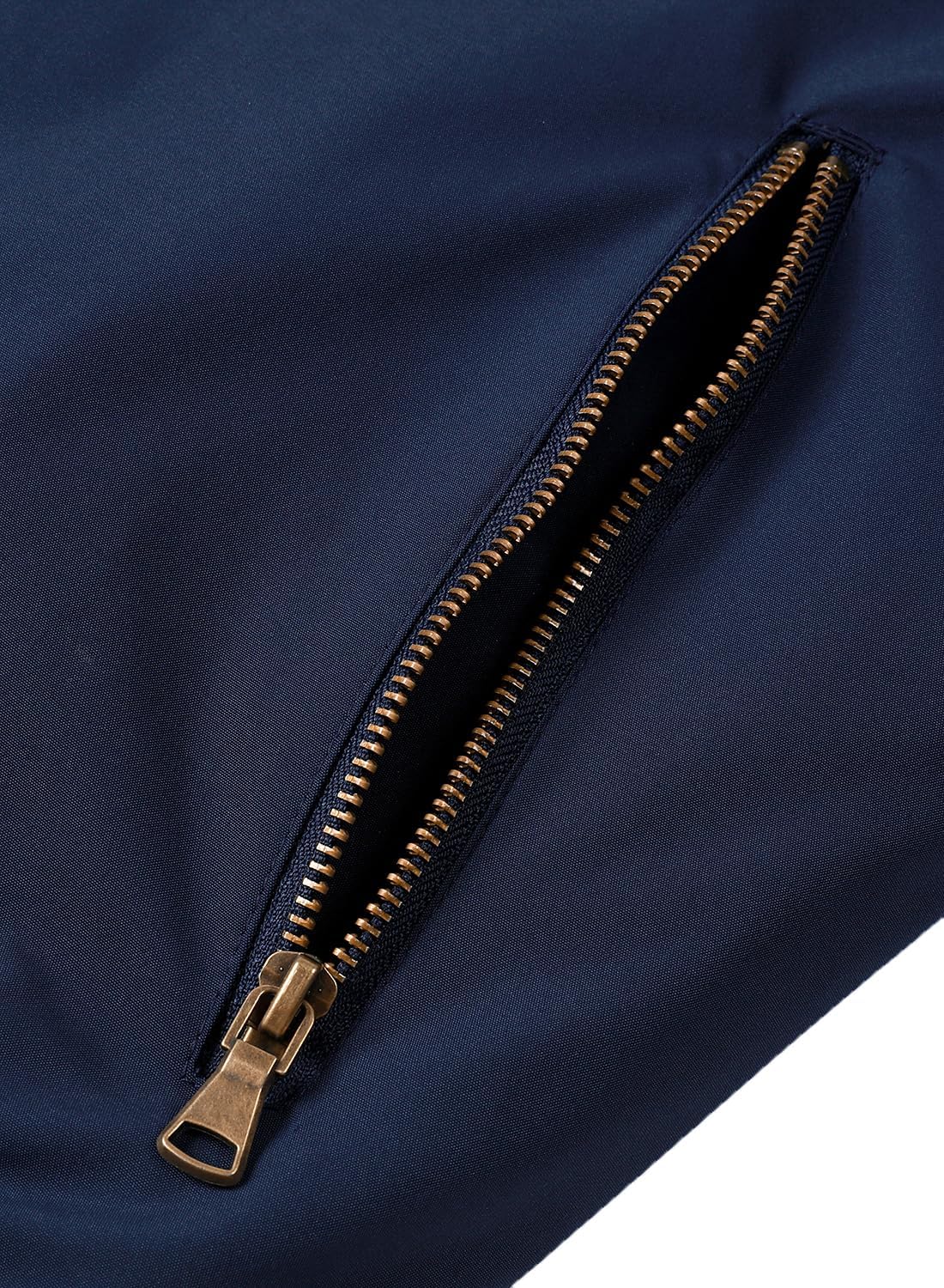 HOOD CREW Men’s Bomber Jackets Fall Winter Warm Windbreakers Zip Up Casual Lightweight Jacket Padded Coats with Pocket - Image 4