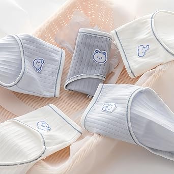 Girls Underwear Organic Cotton Cute Little Girls Panties Comfort Breathable Kids Hipster Briefs Pack of 5