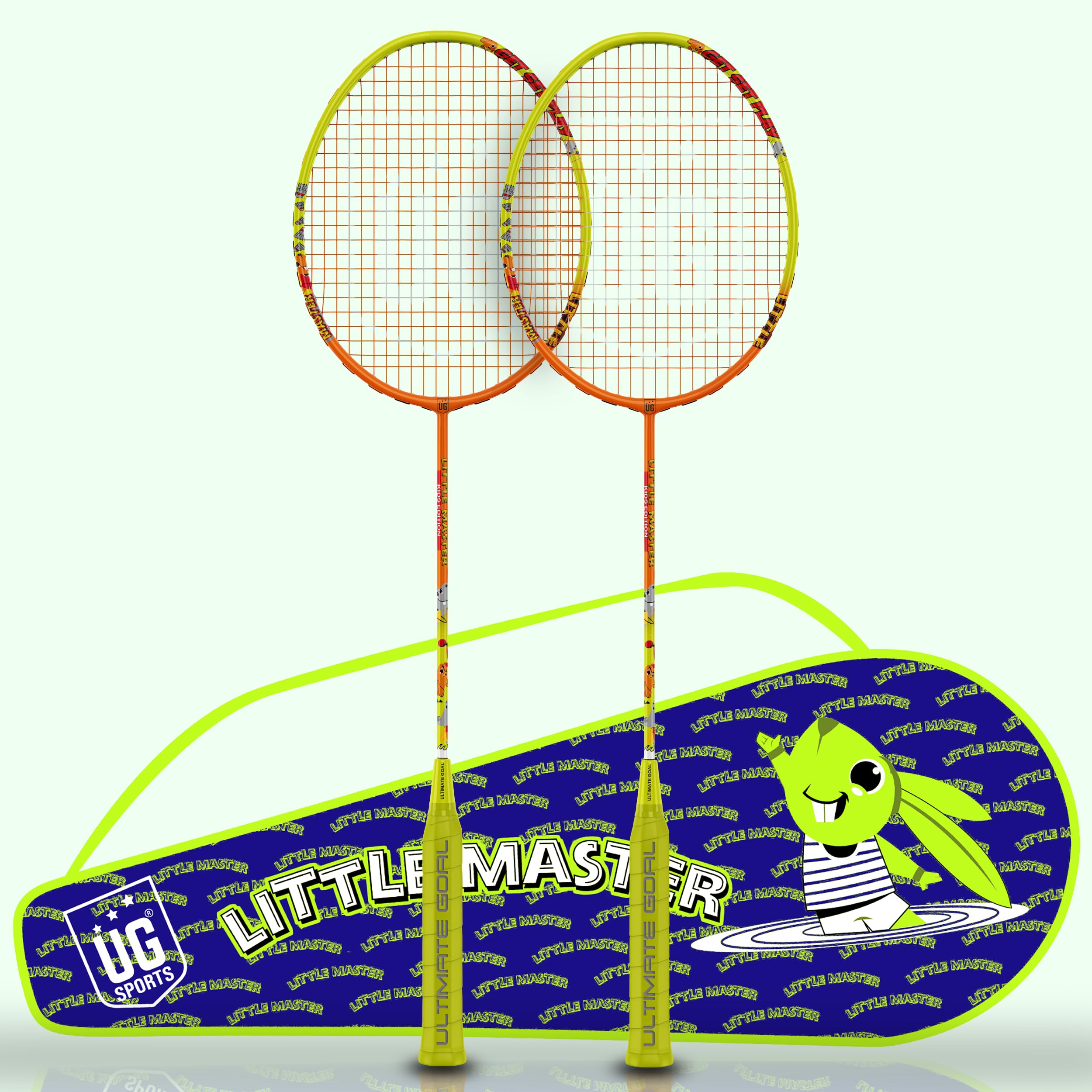 Ultimate Goal Sports Little Master Aluminium Badminton Racket with Full Racket Cover (28 lbs Tension, 85.3 Grams, Orange)…-picture-27