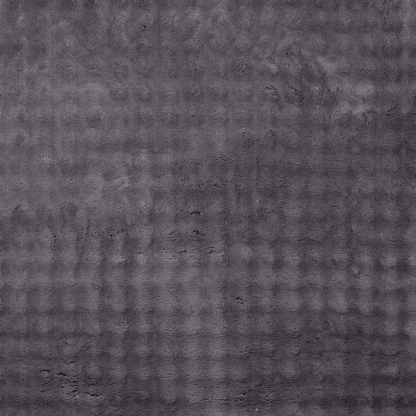 Tappeto rotondo Sirolo, 120 cm, in poliestere facile da pulire, con retro antiscivolo, per soggiorno, camera da letto, cucina e terrazza coperta, colore: antracite
