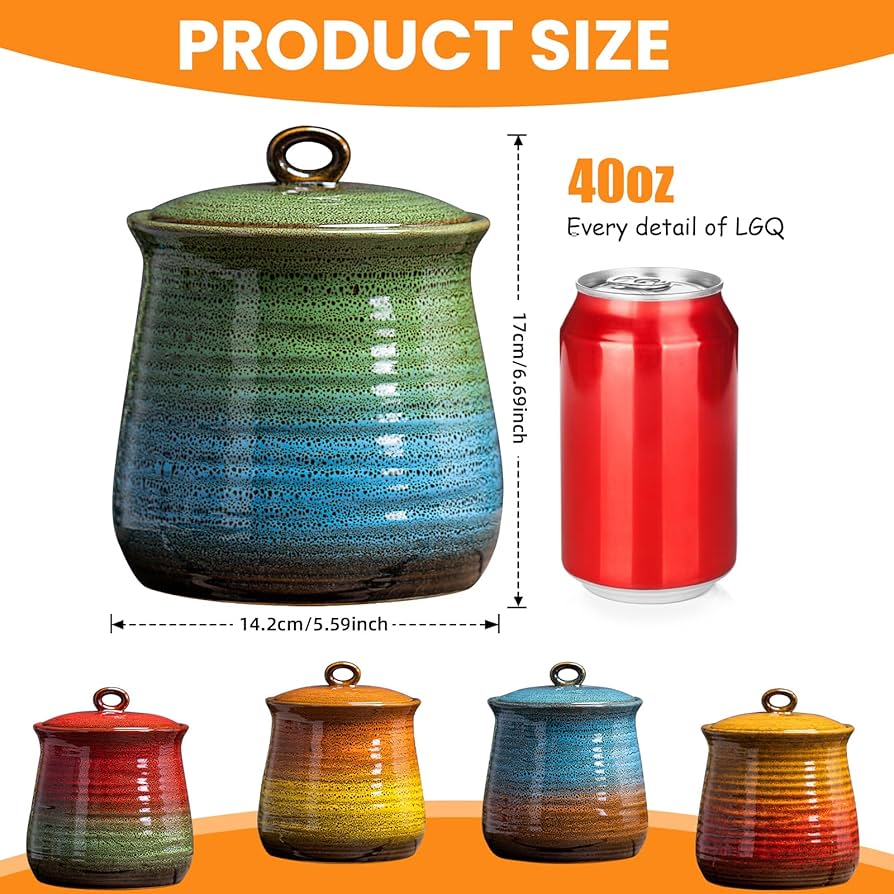 Amazon.com: 40 OZ Cookie Jar,Dog Treat Jar, Kitchen Canisters for