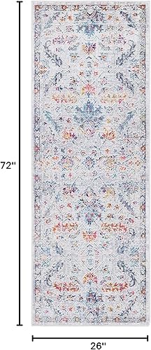 Miniatura 20 de Rugs.com Budapest Collection - Alfombra de área de 9 x 12 pies, color marfil, alfombra de pelo bajo perfecta para salas de estar, comedores grandes