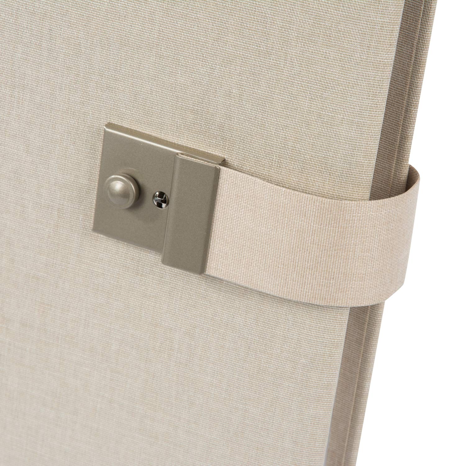 Goldbuch 53605 - Teczka na dokumenty Summertime Trend 2 na dokumenty DIN A4, segregator z 5 przezroczystymi koszulkami, rozszerzalna teczka z zamkiem, teczka orgamowa z lnu, ok. 27,5 x 34 cm, beżowa