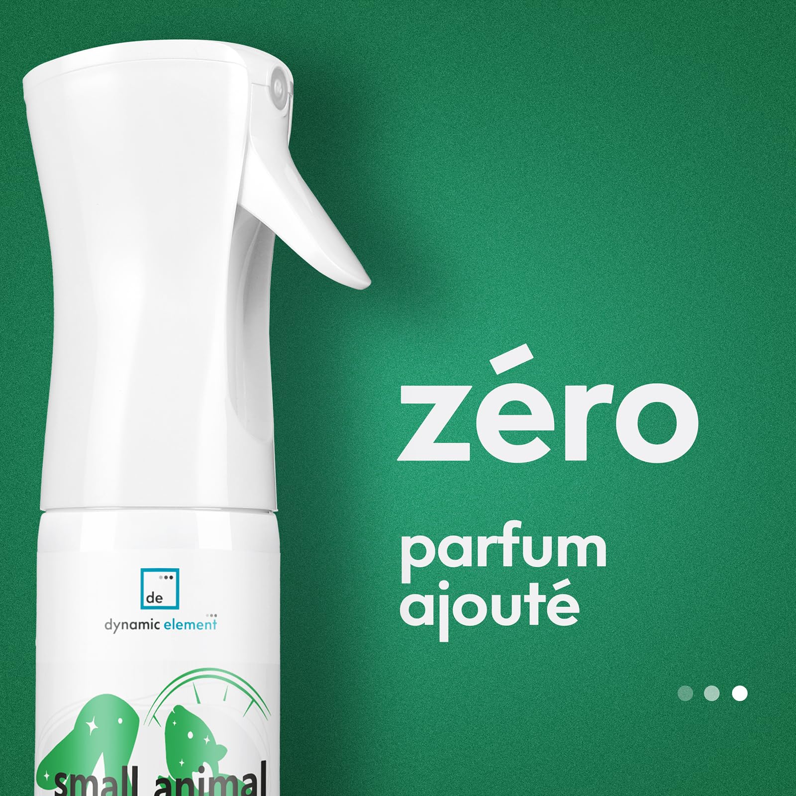 Spray Anti-Odeur Cage Rongeurs, Sans parfum, 266ml | Formule minérale, Sûr pour les animaux, Anti-odeur d'urine, Cages lapins, hamsters, cochons d'Inde, chinchillas