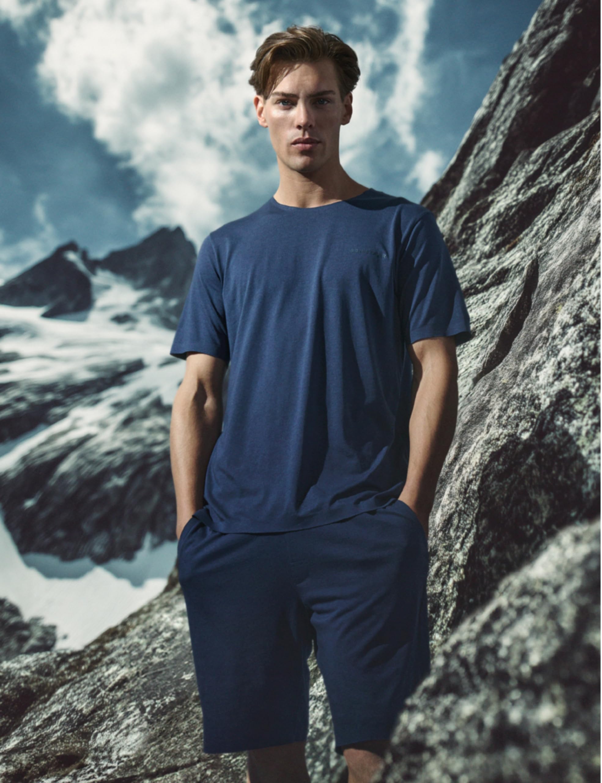Schiesser Herren Schlafanzug kurz Rundhals - Nightwear Set