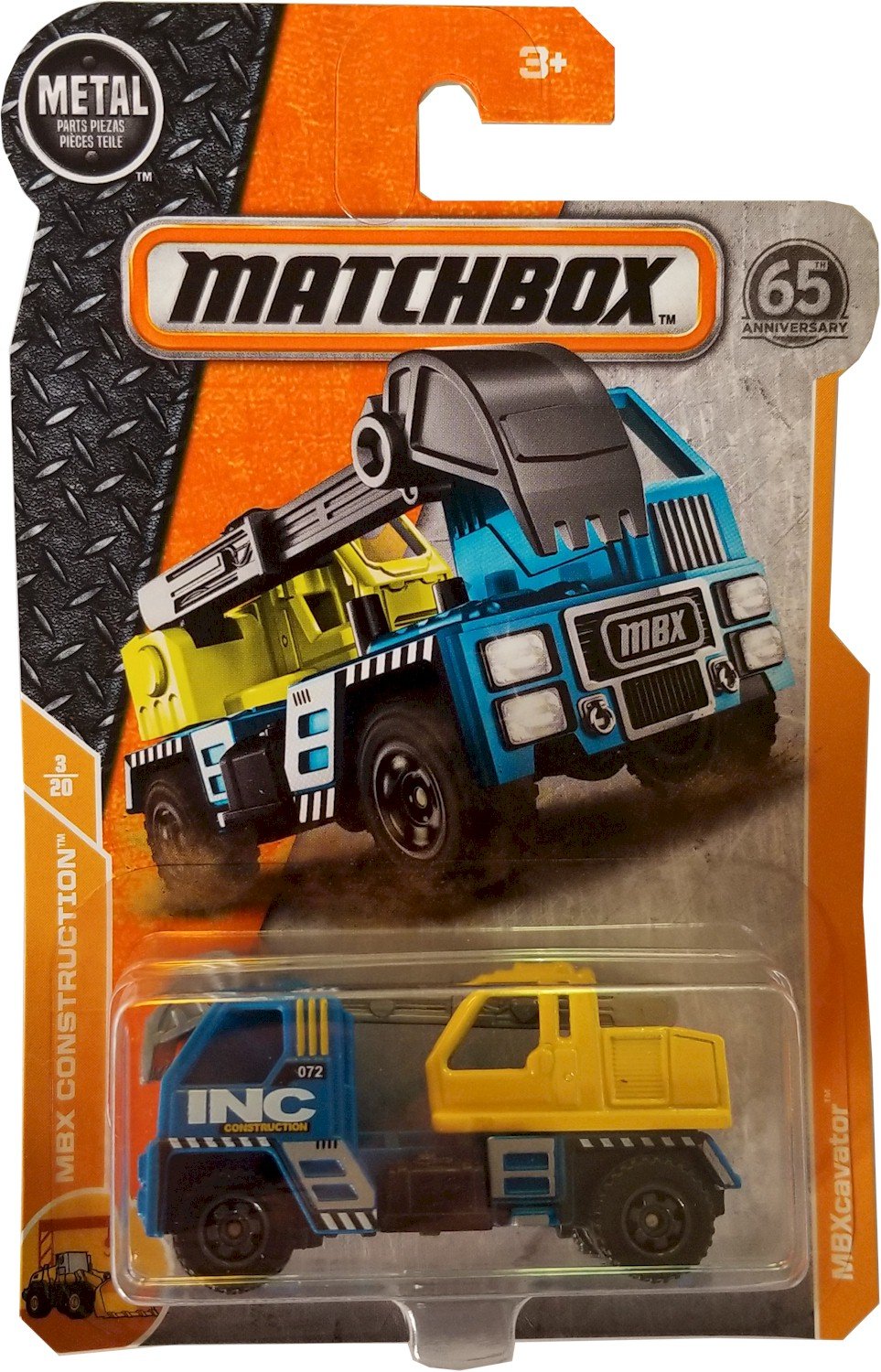 Amazon.com: Matchbox - 2018 MBX Construction 3/20 MBXcavator, 33