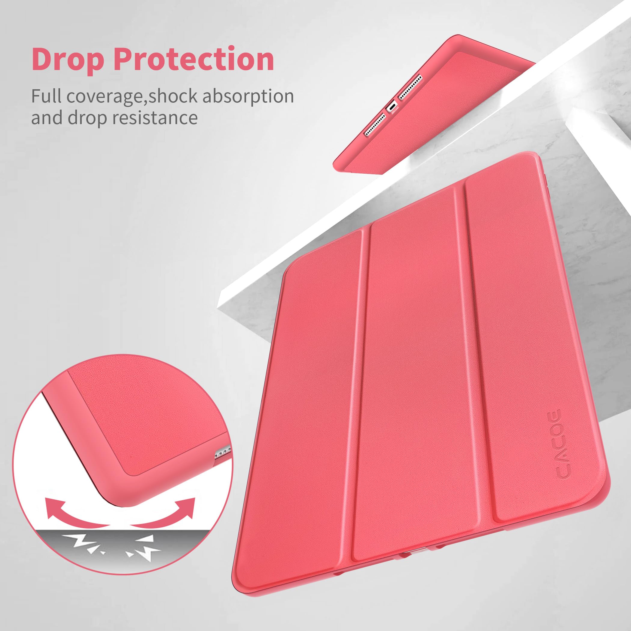 Custodia CACOE Per IPad 10.2" 7a/8a/9a Gen - Con Portapenne E Supporto