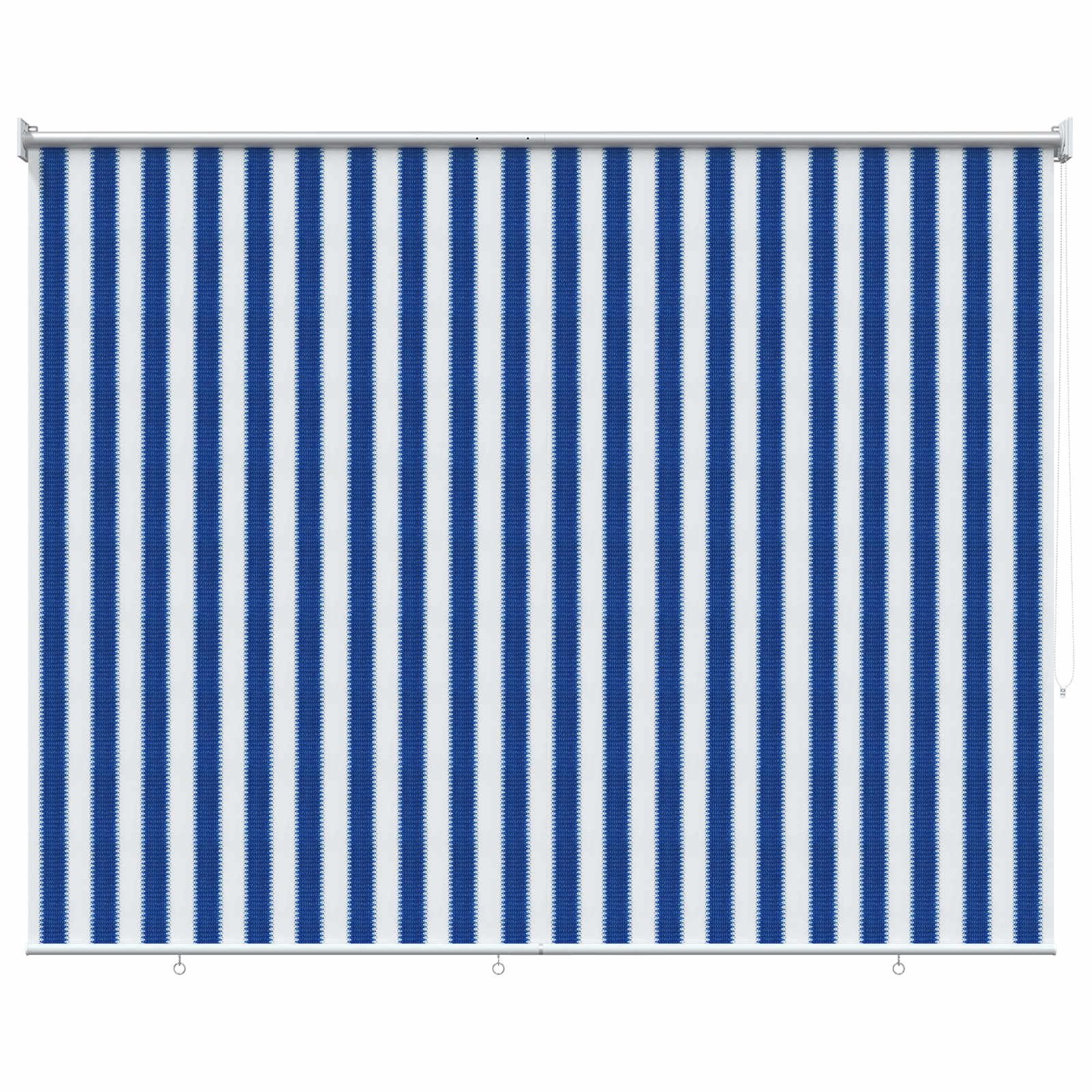 Tenda a Rullo Esterno 225x230 cm HDPE Parasole a Strisce Blu