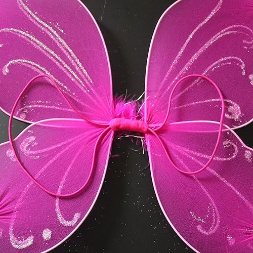 Miniatura 5 de Colle - Alas de hada de mariposa para niñas, disfraces de hada, alas brillantes de princesa para fiestas
