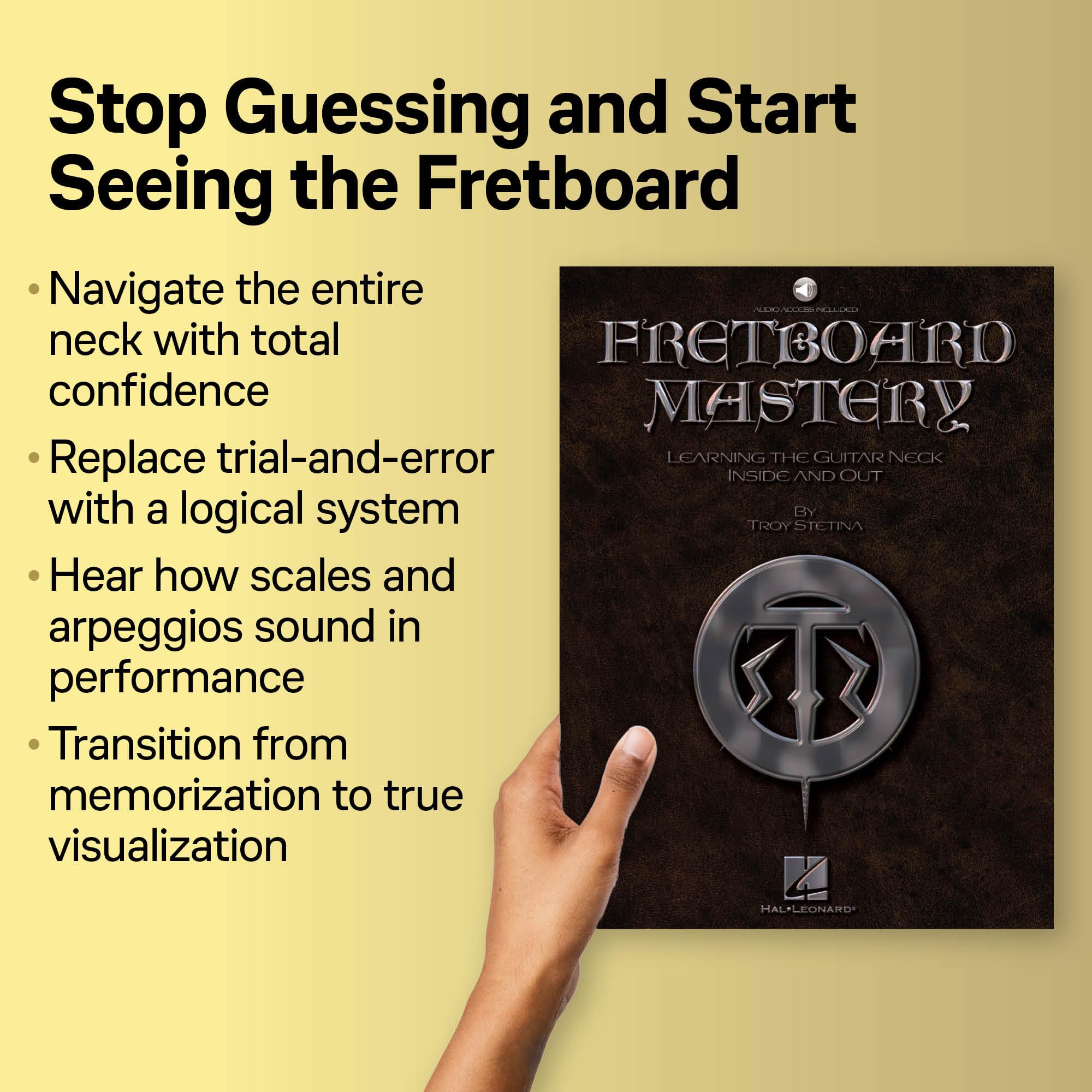 Fretboard mastery guitare +cd: Includes Online Audio Access
