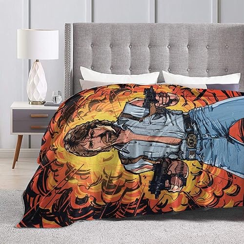 Miniatura 4 de Chuck Actor Norris - Manta de viaje ultra suave, acogedora y cálida, manta ligera para cama, sala de estar, sofá y habitación para todas las