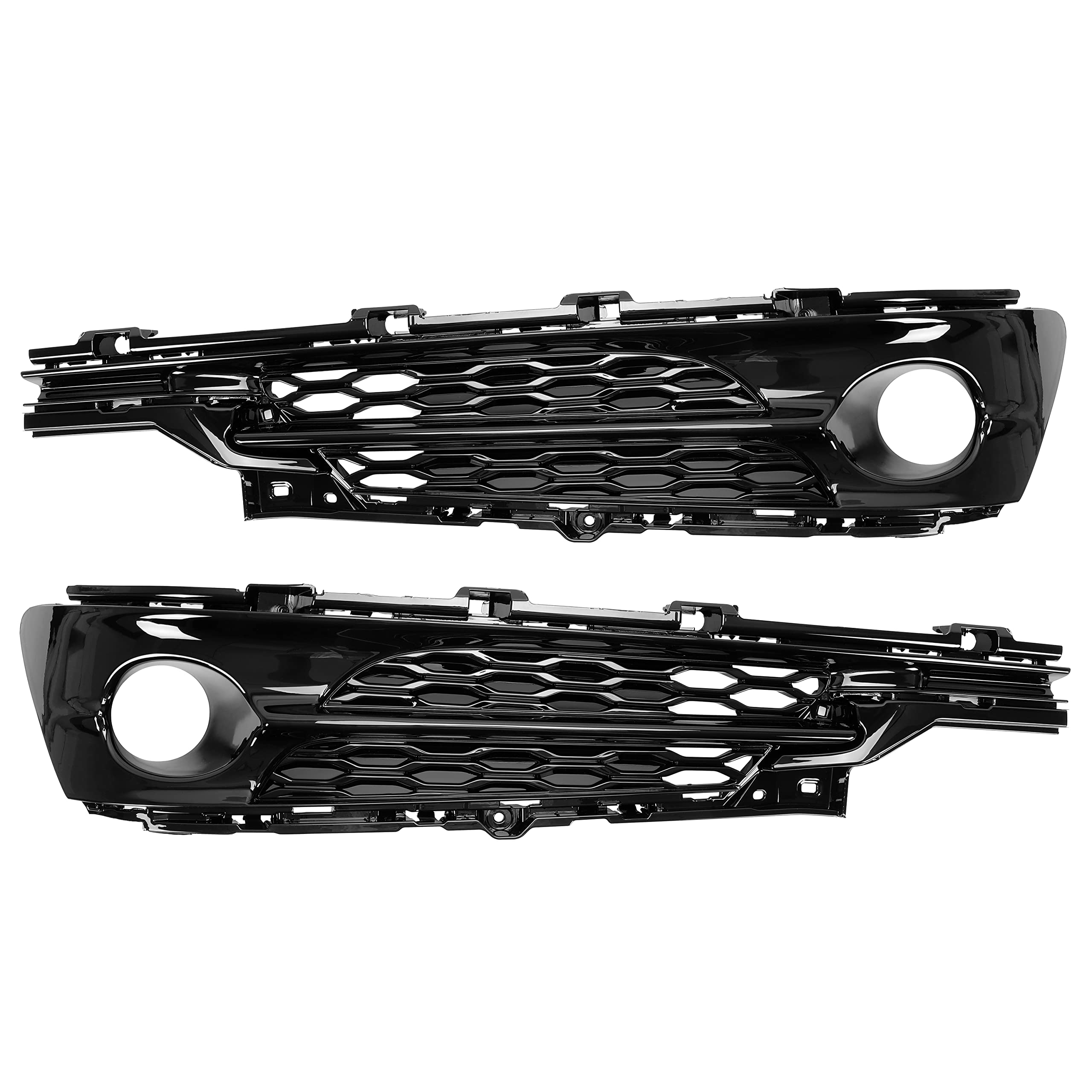 HECASA Fog Light Bezel Trims Compatible with 2015-2017 Acura TLX New Driving Lamp Set of 2 Driver & Passenger Side LH RH Pair Replacement for AC1038107 AC1039107