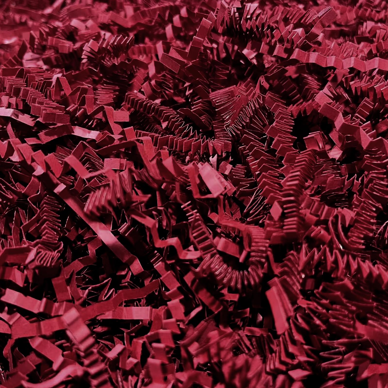 Zankubom 10 LB Deep Red Crinkle Cut Paper Shred Filler Great for Gift Wrapping, Basket Fillers, Birthday, Gift Wrapping, Anniversary, Halloween-41