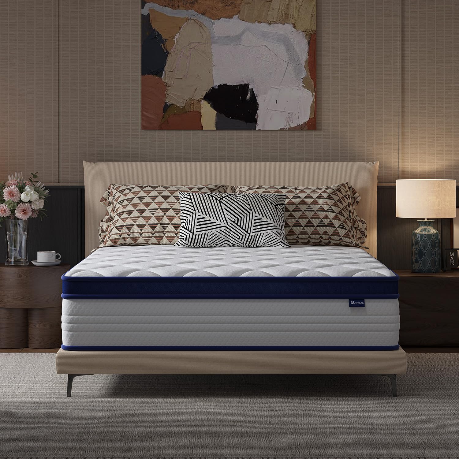 Avenco 10 Inch Queen Mattress with Smart Coil Technology