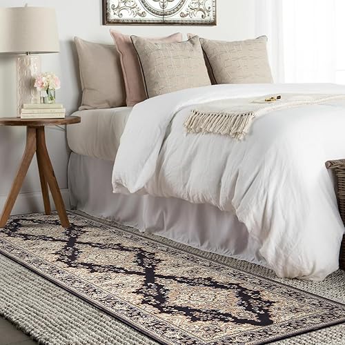 Miniatura 4 de Lahome Alfombras de pasillo para pasillo de 2 pies 6 pulgadas x 8 pies, alfombras de pasillo de cocina antideslizantes, lavables, orientales, no se