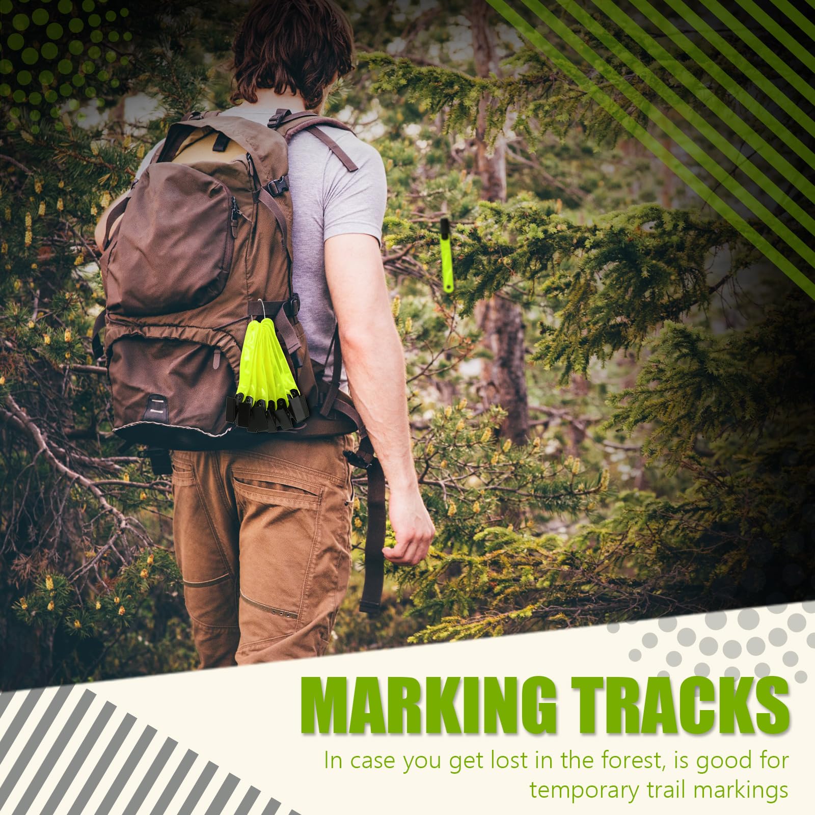 Snapklik.com : Trail Markers Reflective Tree Tacks Hunting Reflector ...