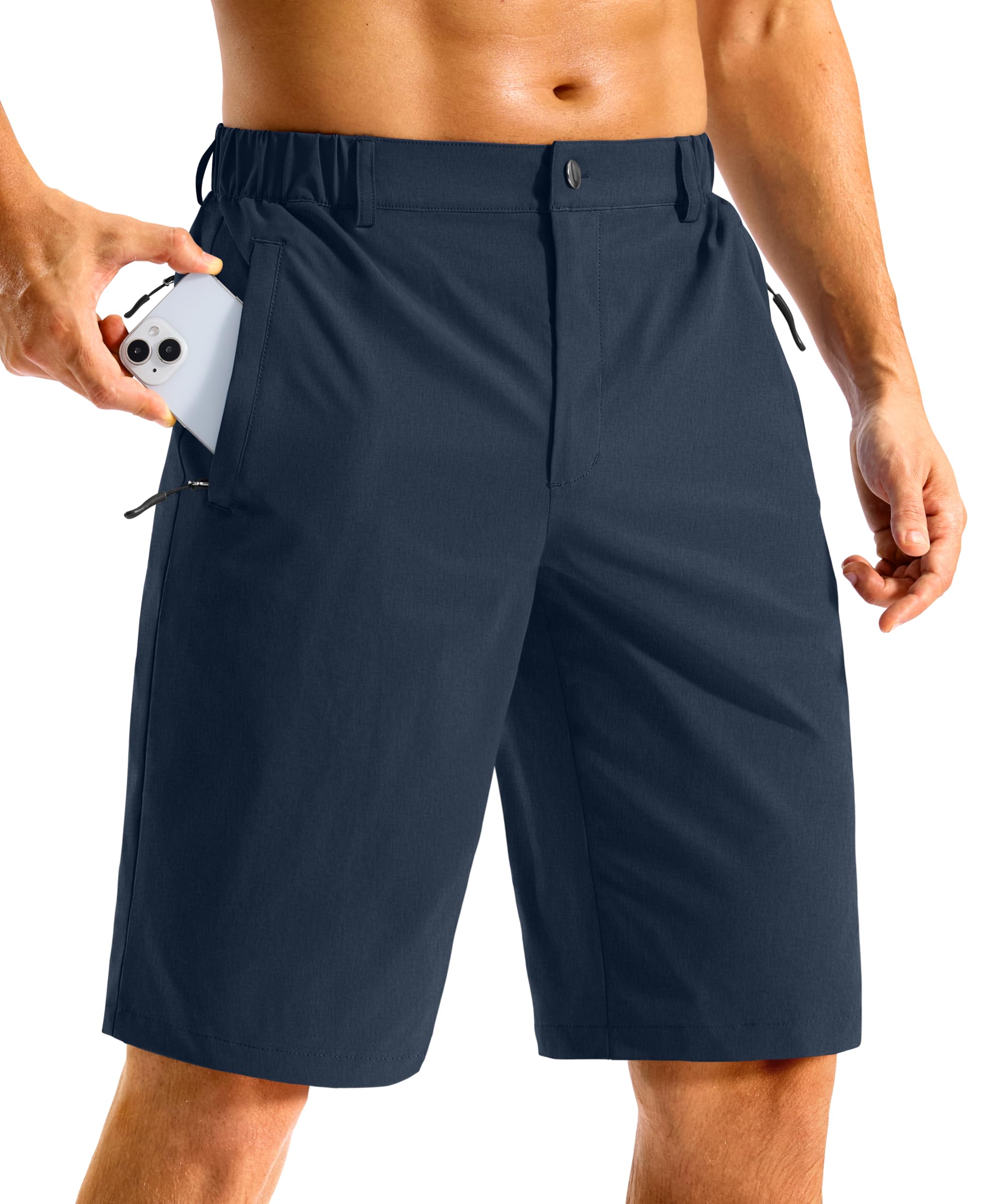 G Gradual Men's Shorts 11" Long Golf Lightweight Knee Length Shorts