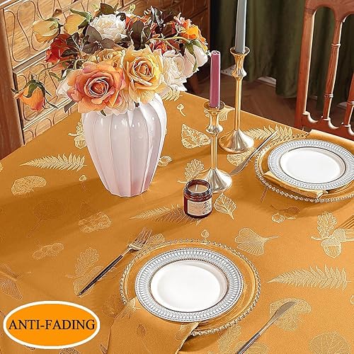 Miniatura 5 de SASTYBALE Servilletas de tela lavables de otoño con patrones de hojas de otoño, juego de 4 servilletas para vacaciones de cosecha de Acción de