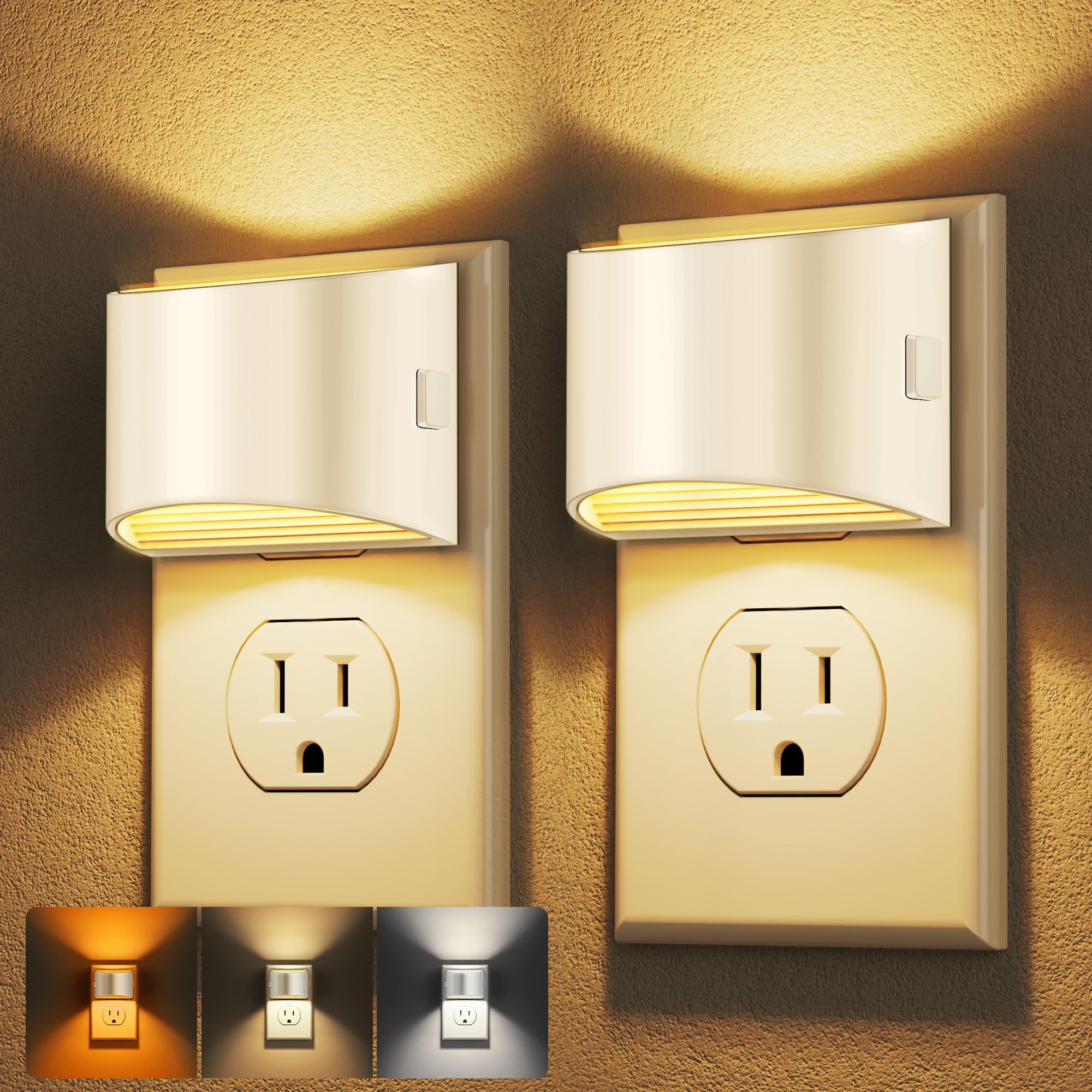 DORESshop Night Light, Night Lights Plug into Wall, Adjustable, 3CCT