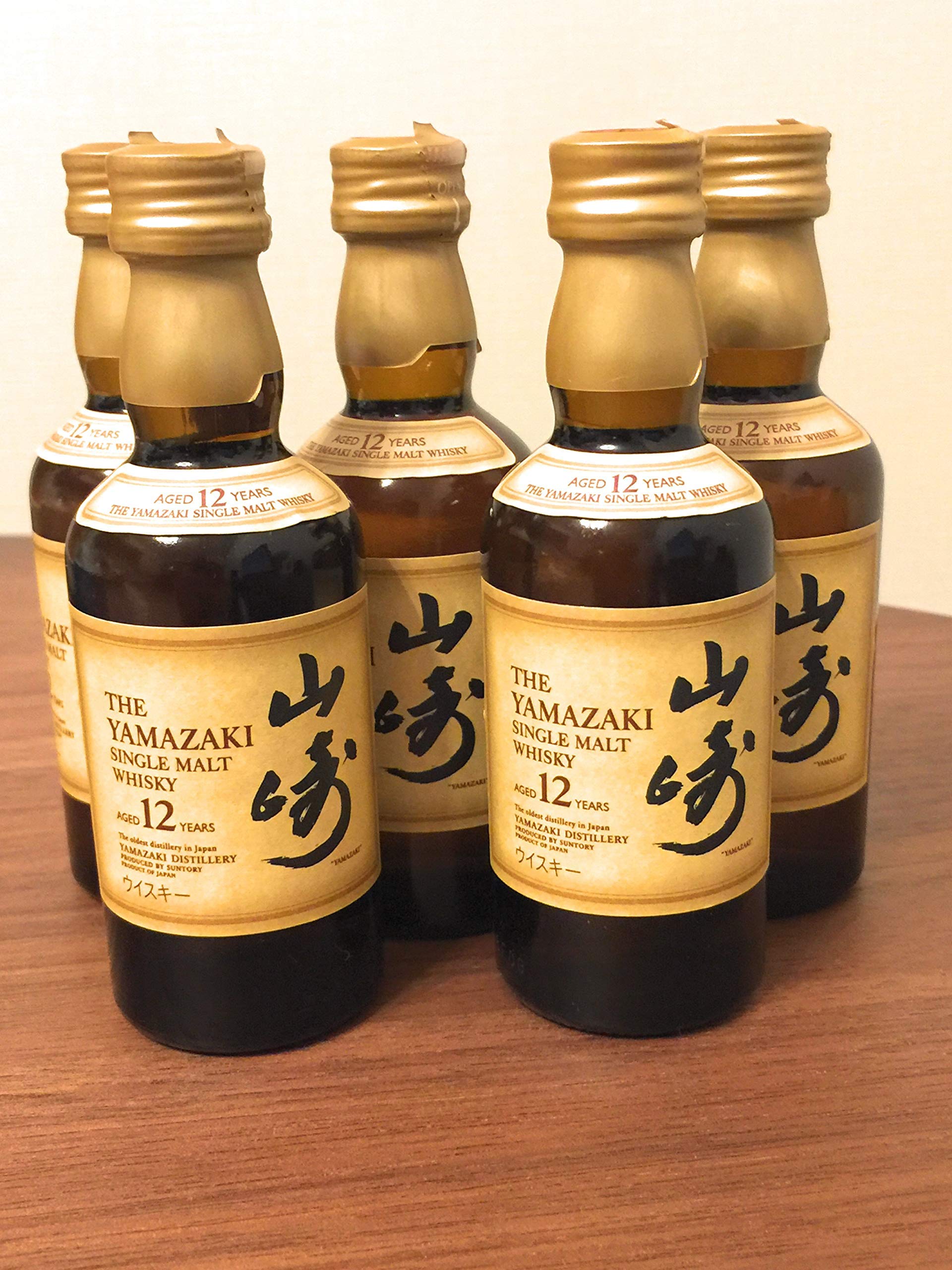 Amazon.co.jp: 山崎12年 ミニチュア 50ml 5本セット : 食品・飲料・お酒