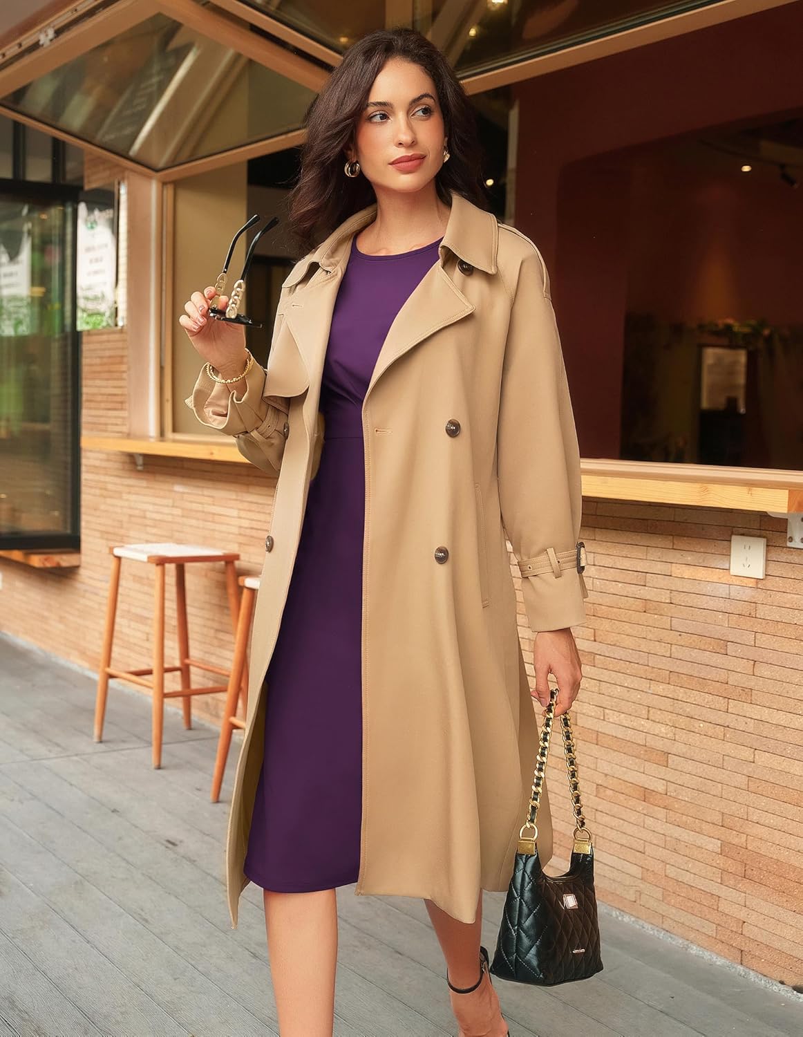 GRACE KARIN Women's Wear to Work Dresses 2026 Cap Sleeve Sheath Bodycon Midi Dress Ruched Business Office Pencil Dress - Image 3