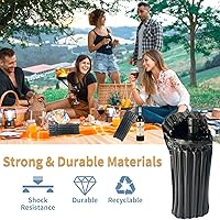 Vista 4 de Bolsas de viaje de vino para botellas de vino de avión, bolsas protectoras de botellas de vino reutilizables negras con bomba infladora gratis, 10
