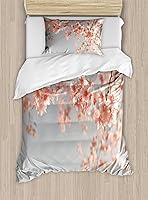 Vista 280 de Ambesonne Juego de funda de edredón de baloncesto, silueta de jugador de baloncesto, promoción de campeonato de competencia de atleta, juego de ropa