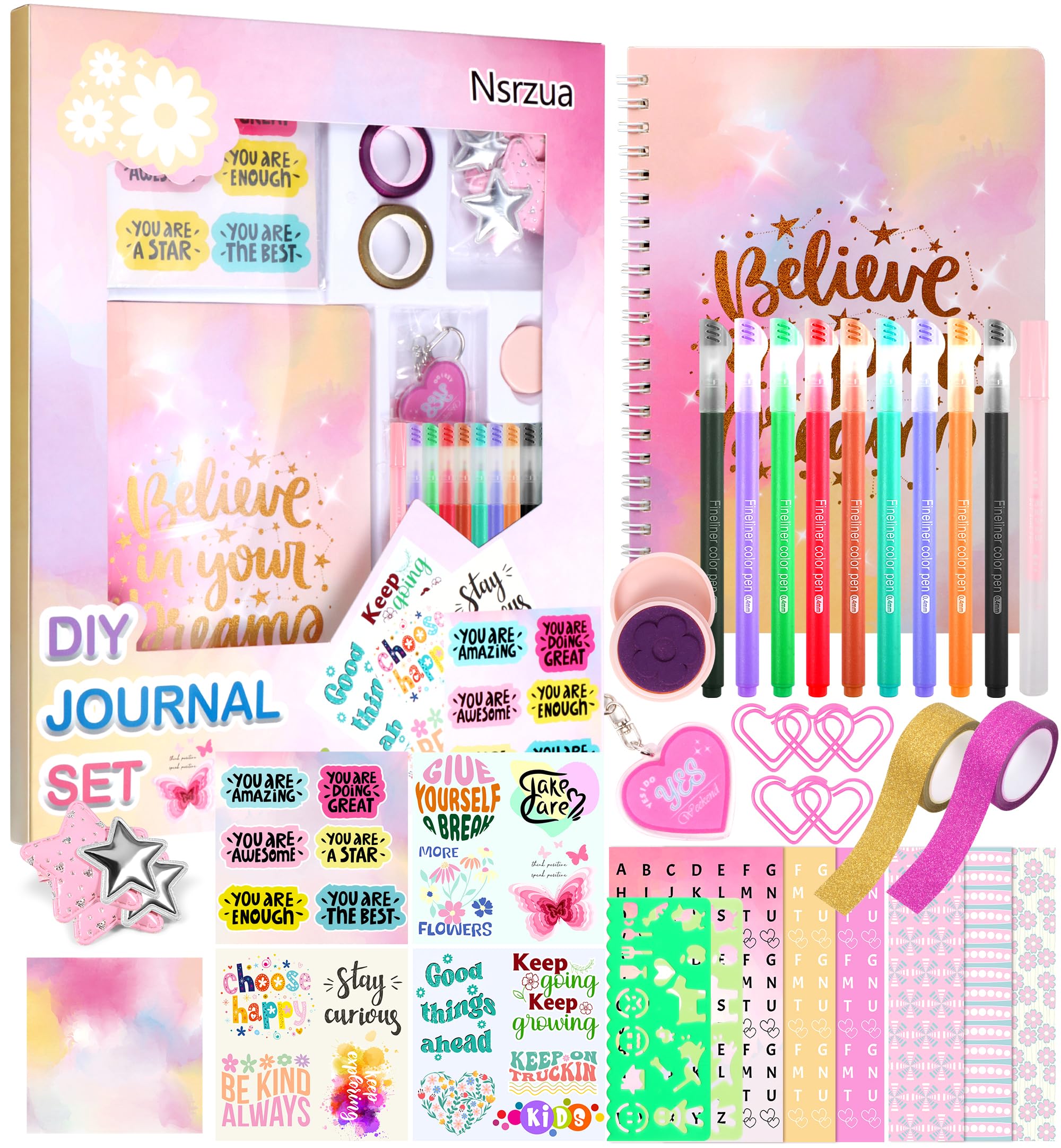 DIY Journal Kit for Girls,Toys for Ages 8-14 and Birthday Gifts for Girls