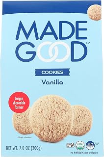 MadeGood Crunchy Cookies, Vanilla, Kosher, USDA Certified Organic, Gluten Free, 7 Ounce (Pack of 6)