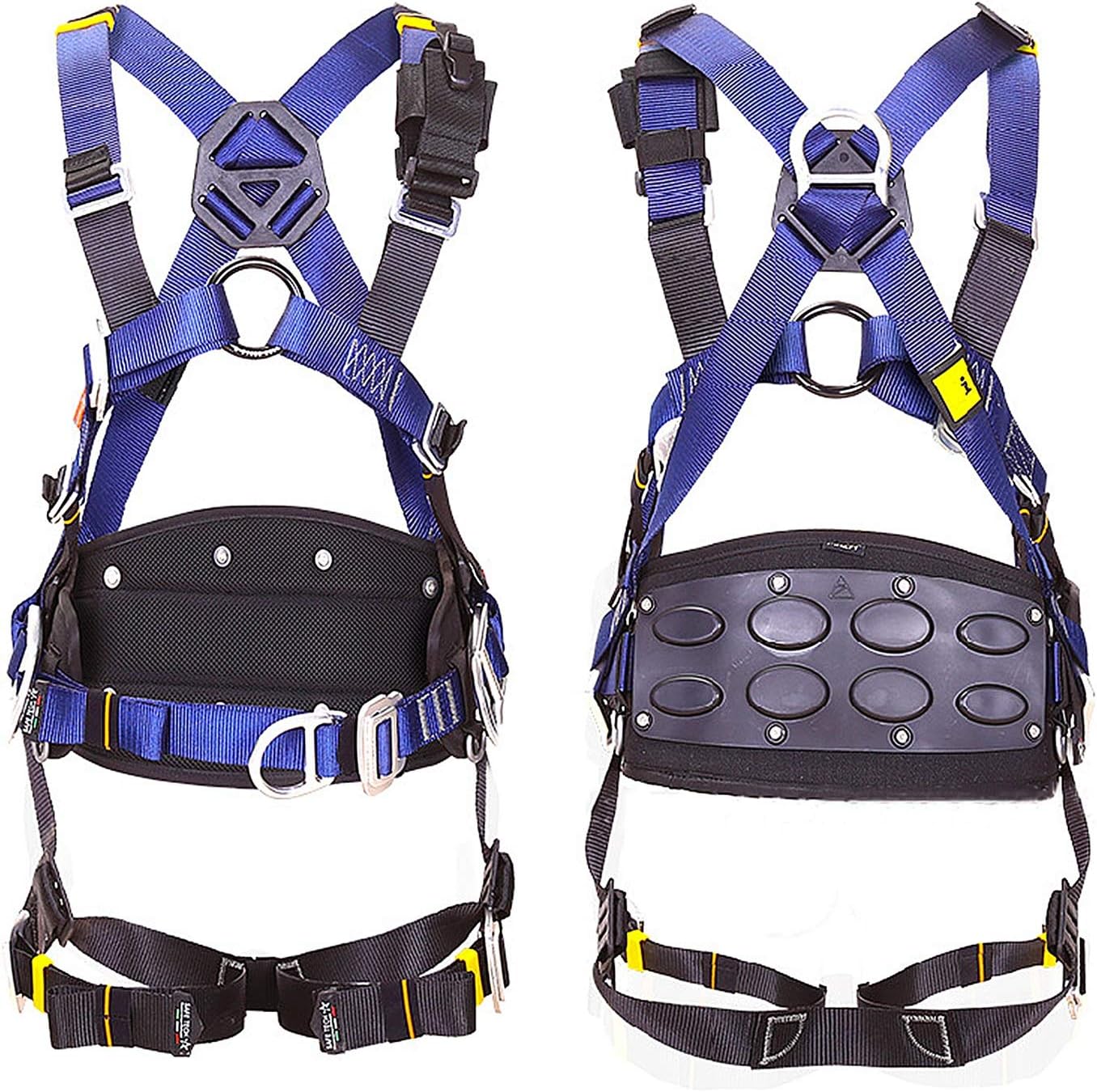 Rope Ladder Safety Fall Arrest Harness, Construction Safety Harness Fall Protection Full Body Safety Harness with D-Rings,Belt And Additional Padding ZHANGXU