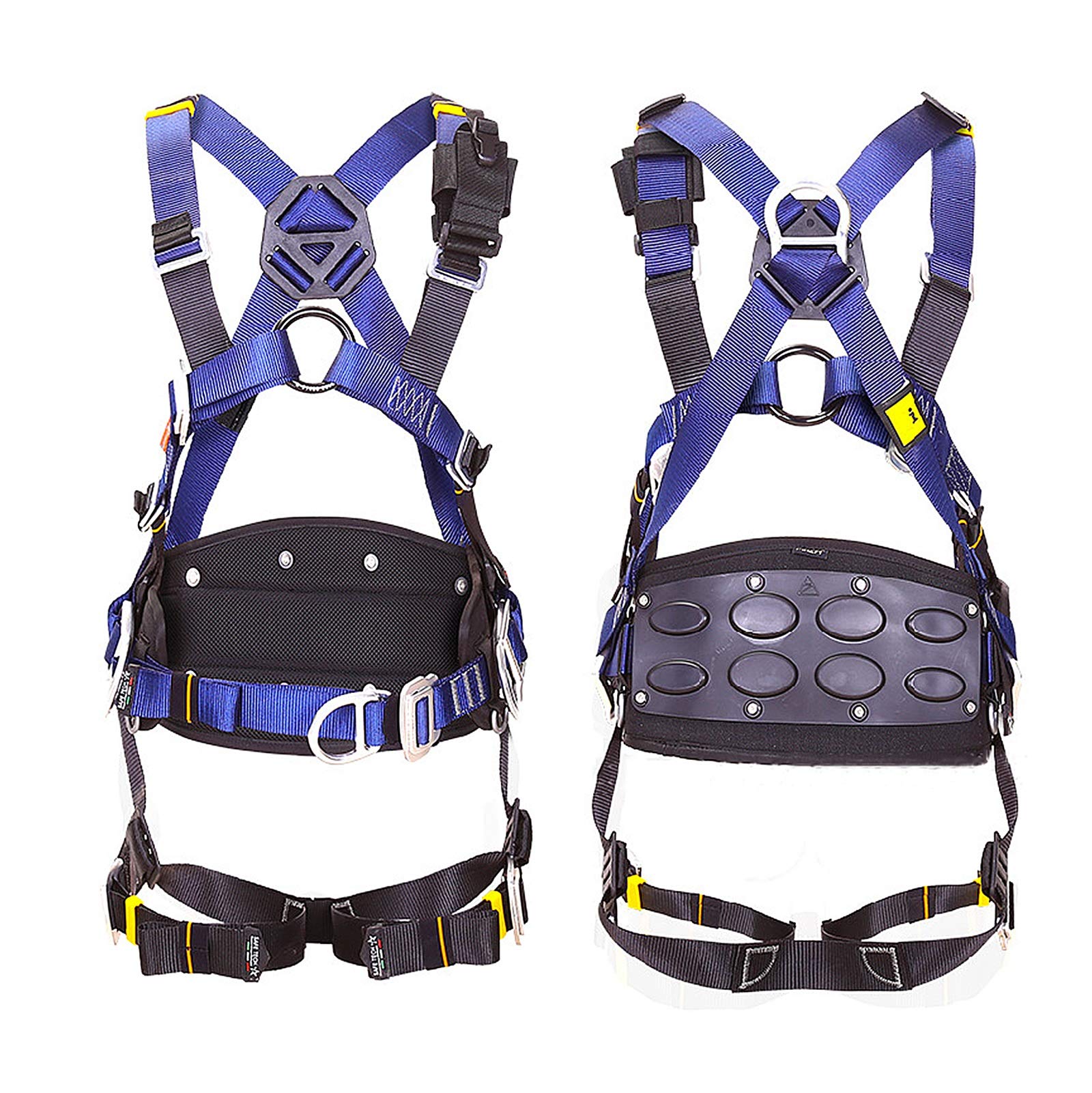Rope Ladder Safety Fall Arrest Harness, Construction Safety Harness Fall Protection Full Body Safety Harness with D-Rings,Belt And Additional Padding ZHANGXU