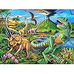 Puzzles for Kids Ages 4-8 Year Old,100 Piece Dinosaur Jigsaw Puzzle for Toddler Children Learning Educational Puzzles Toys for Boys and Girls - Every Piece is Unique