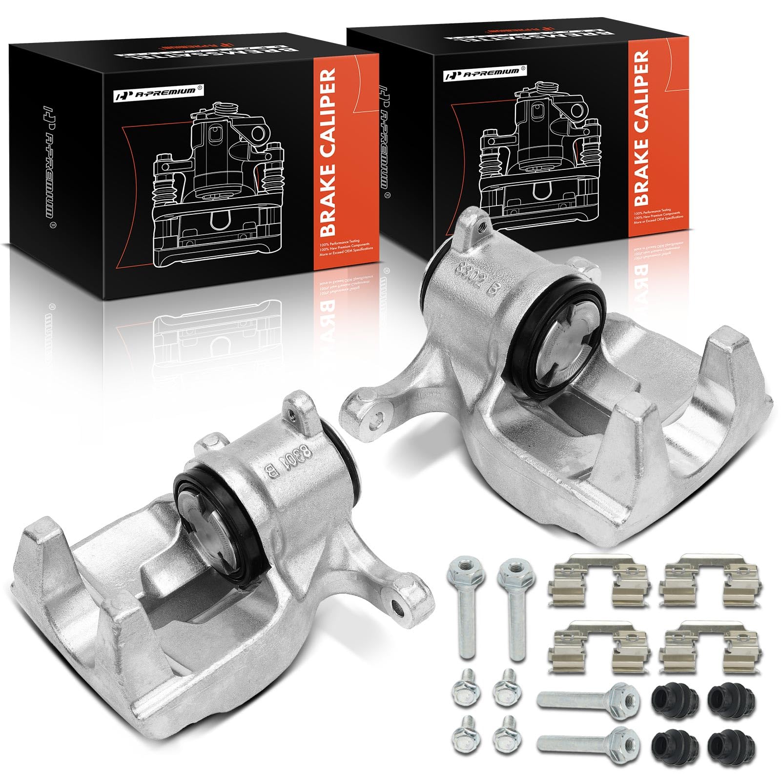 A-Premium Rear Side Disc Brake Calipers Assembly without Bracket Compatible with Mercedes-Benz GLE300d 2016, GLE350 2016-2018, ML250 2015, ML350 2012-