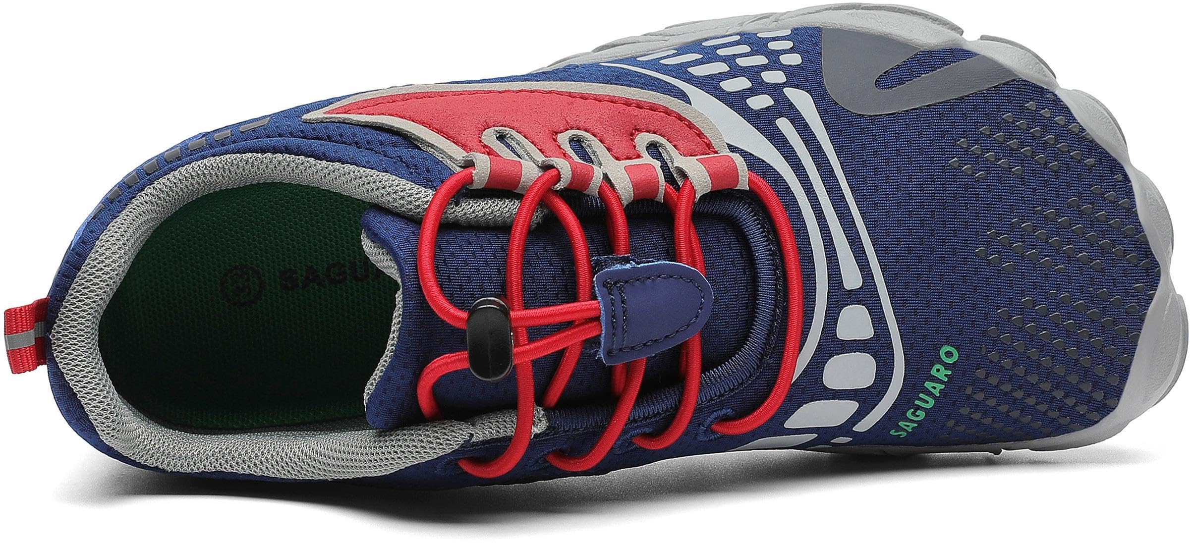 SAGUARO Chaussures de Trail Running Enfants Chaussures Minimalistes Antidérapantes Respirantes pour Garçons et Filles
