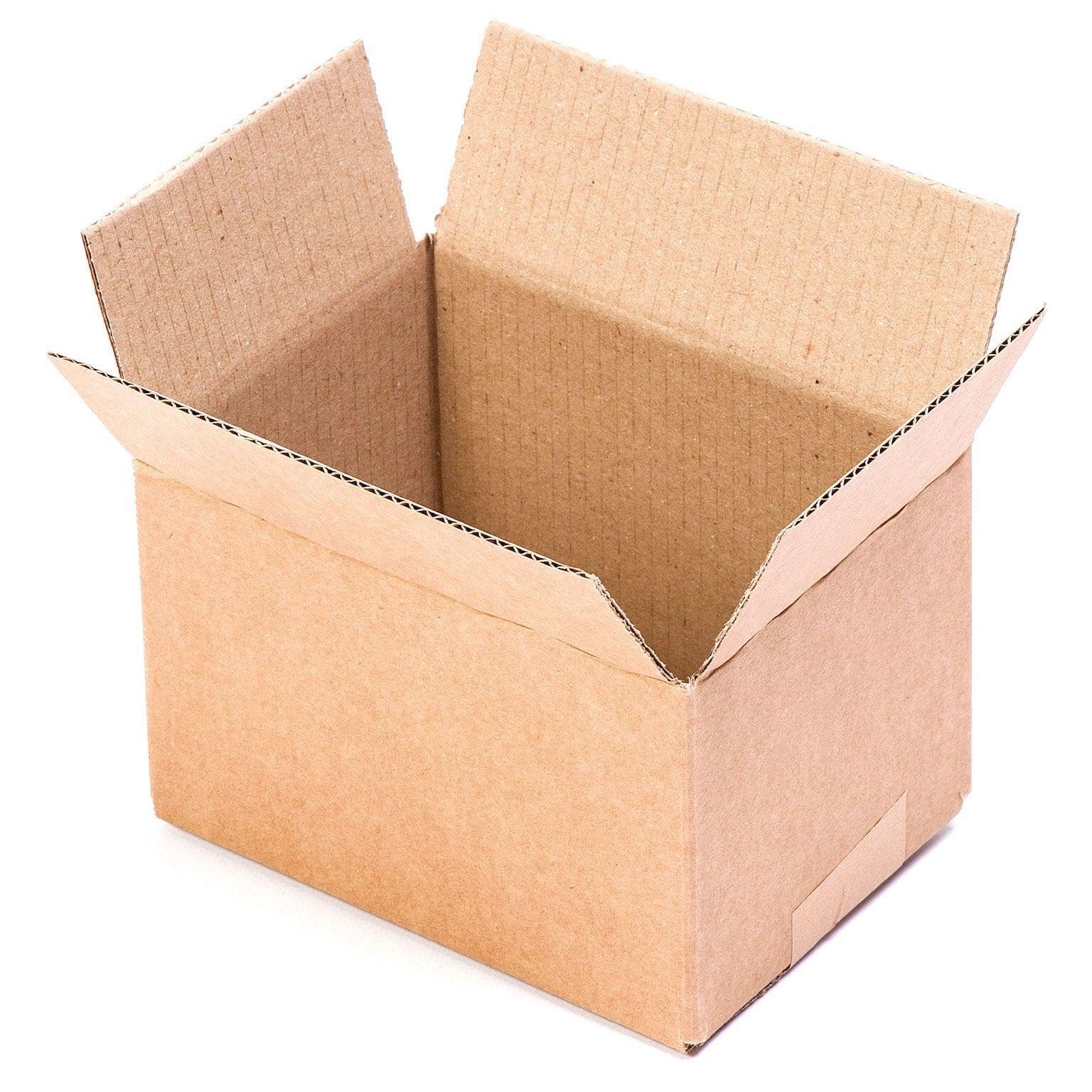 TELECAJAS | 30 Cajitas 160x115x102 mm Solapas Marrones Kraft para Envíos Venta Online y Correos Postales | Pack de 30 cajas