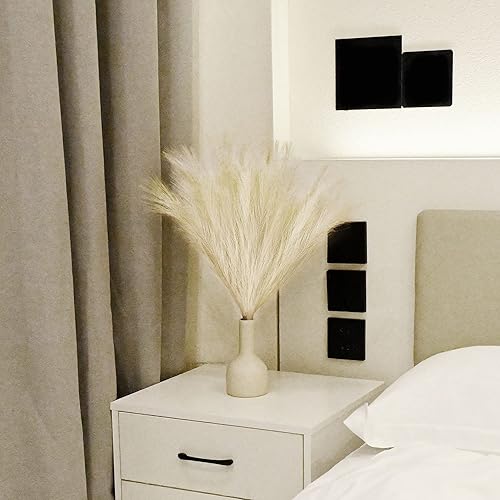 Miniatura 7 de Arreglo de césped sintético de las pampas de 18 pulgadas, tallos de césped pomposo artificiales esponjosos para decoración bohemia chic del hogar