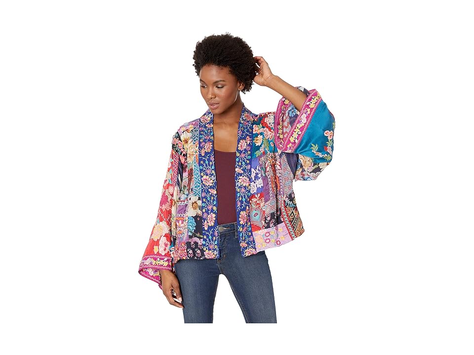 

Johnny Was Adley Embroidered Lined Kimono (Multi) Women's Clothing