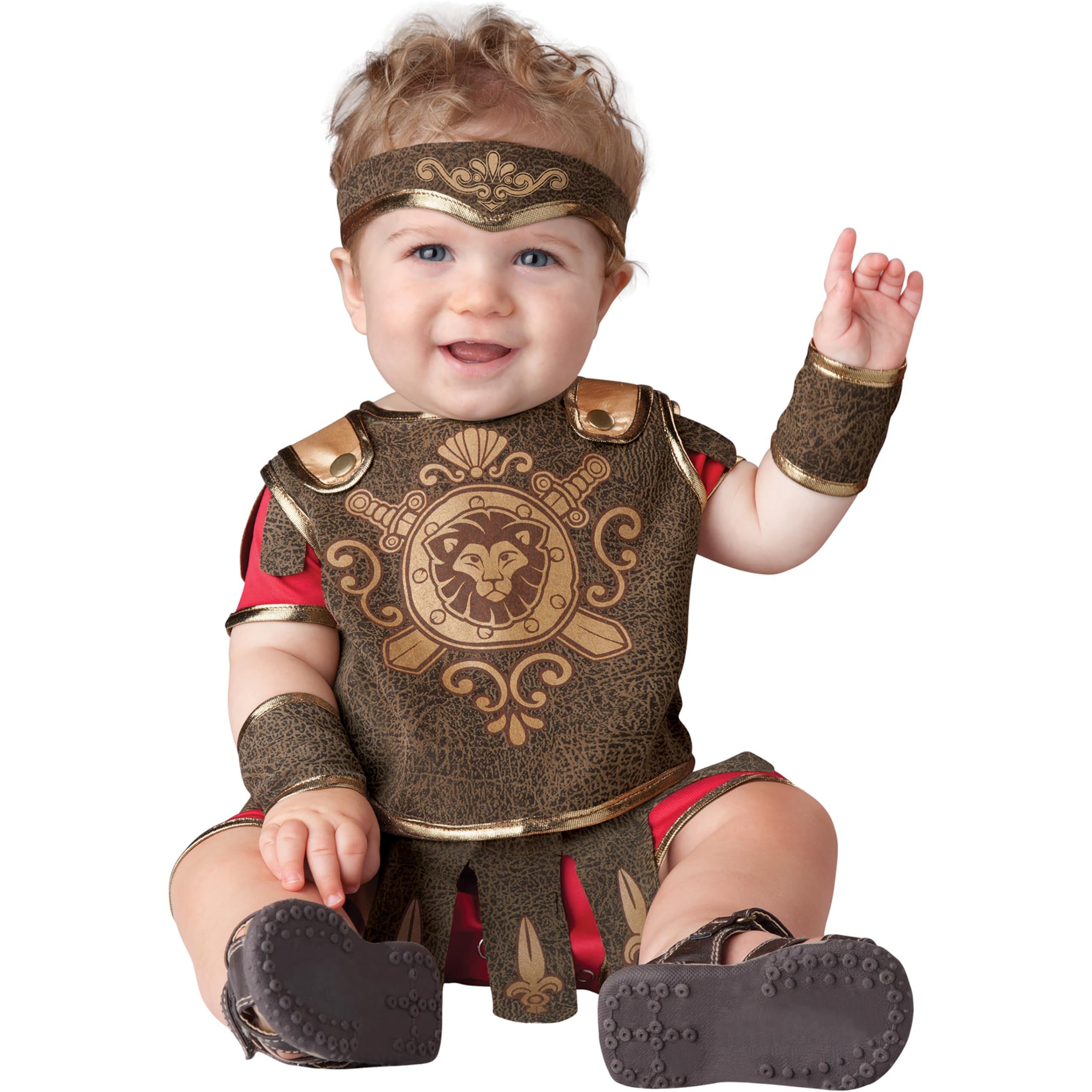 Fun WorldInCharacter Baby Boy's Gladiator Costume, Red/Tan, Medium