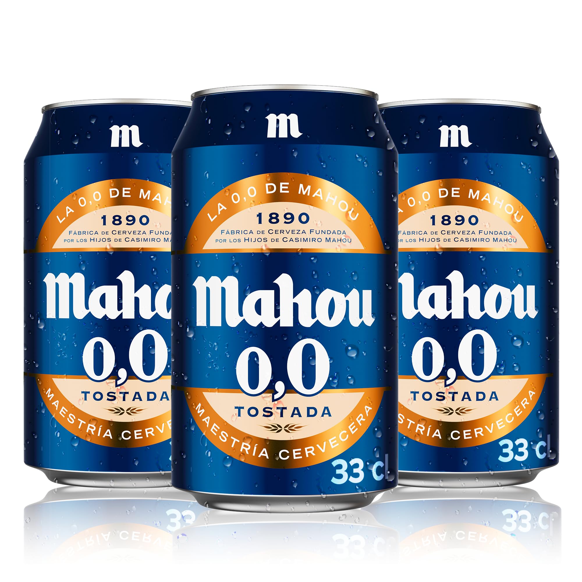 Alkoholfreies Bier Mahou Tostada 0,0 12x33cl (Pack 12 Dosen)