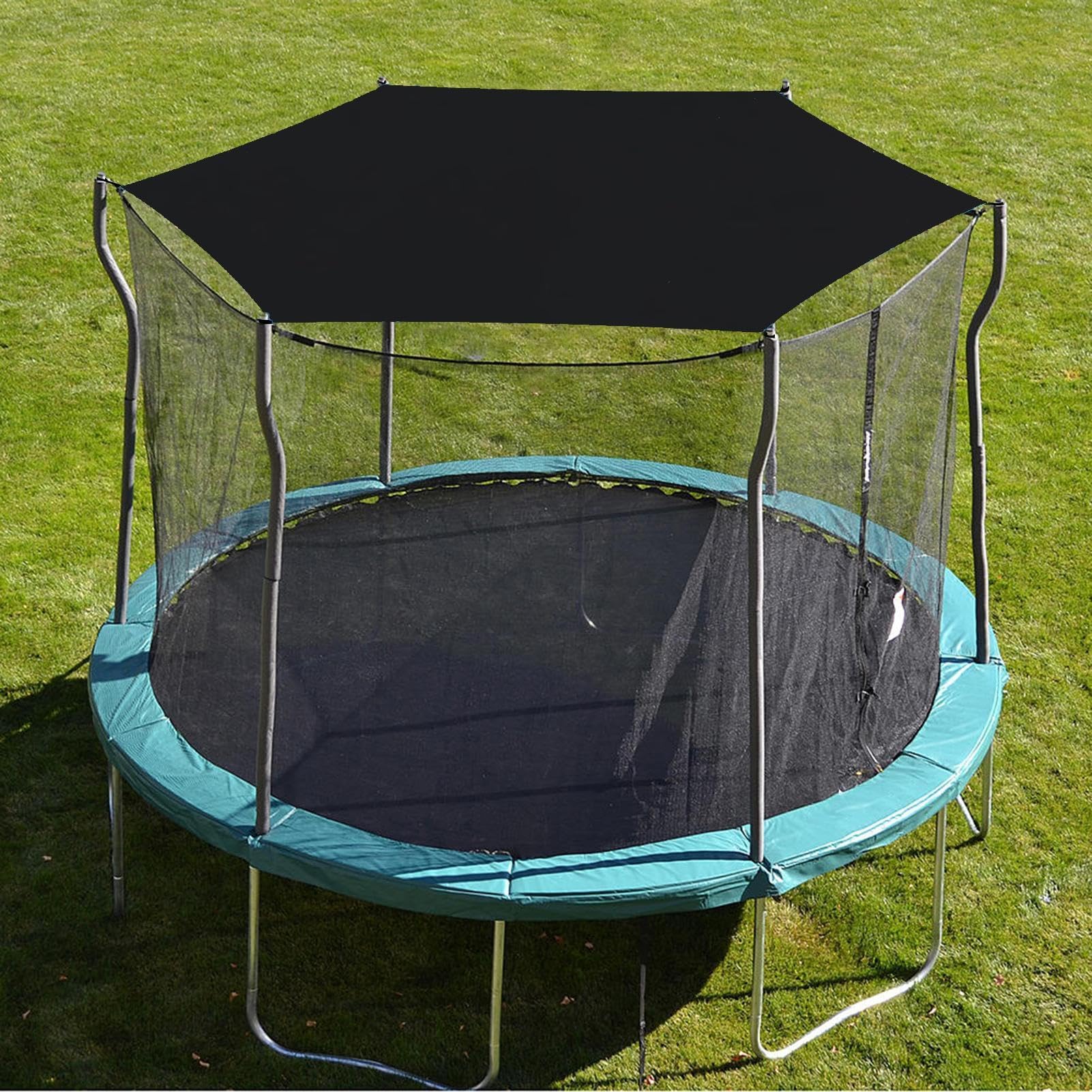 Osłona przeciwsłoneczna do trampoliny – ochrona przed promieniowaniem UV do trampolin od 2,4 m do 4,3 m – okrągła część zamienna do sprzętu do zabawy na świeżym powietrzu do zabawy na podwórku