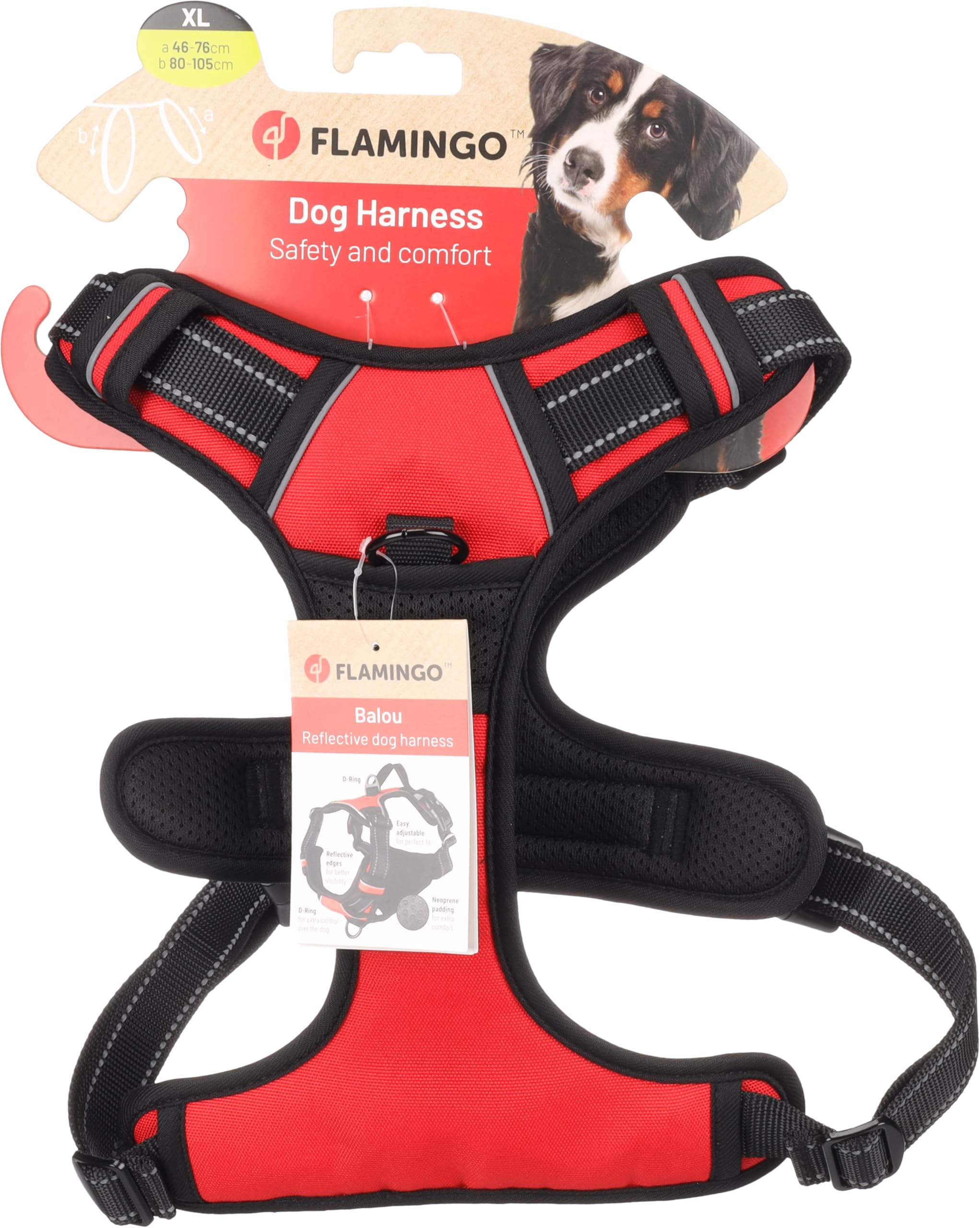 Flamingo ARNES BALOU Rojo XL 80-105CM 25MM