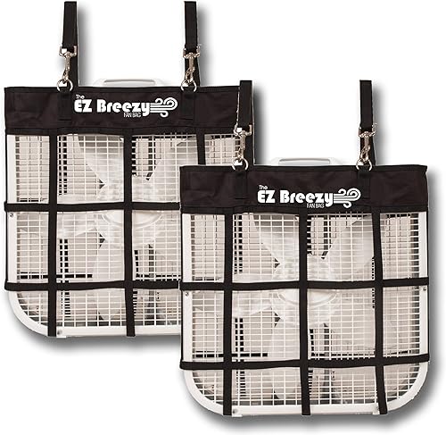 Miniatura 9 de Southwestern Equine EZ Breezy Box - Soporte para ventilador de caballo, bolsa clásica para ventilador, suministros estables, ventilador de caballo