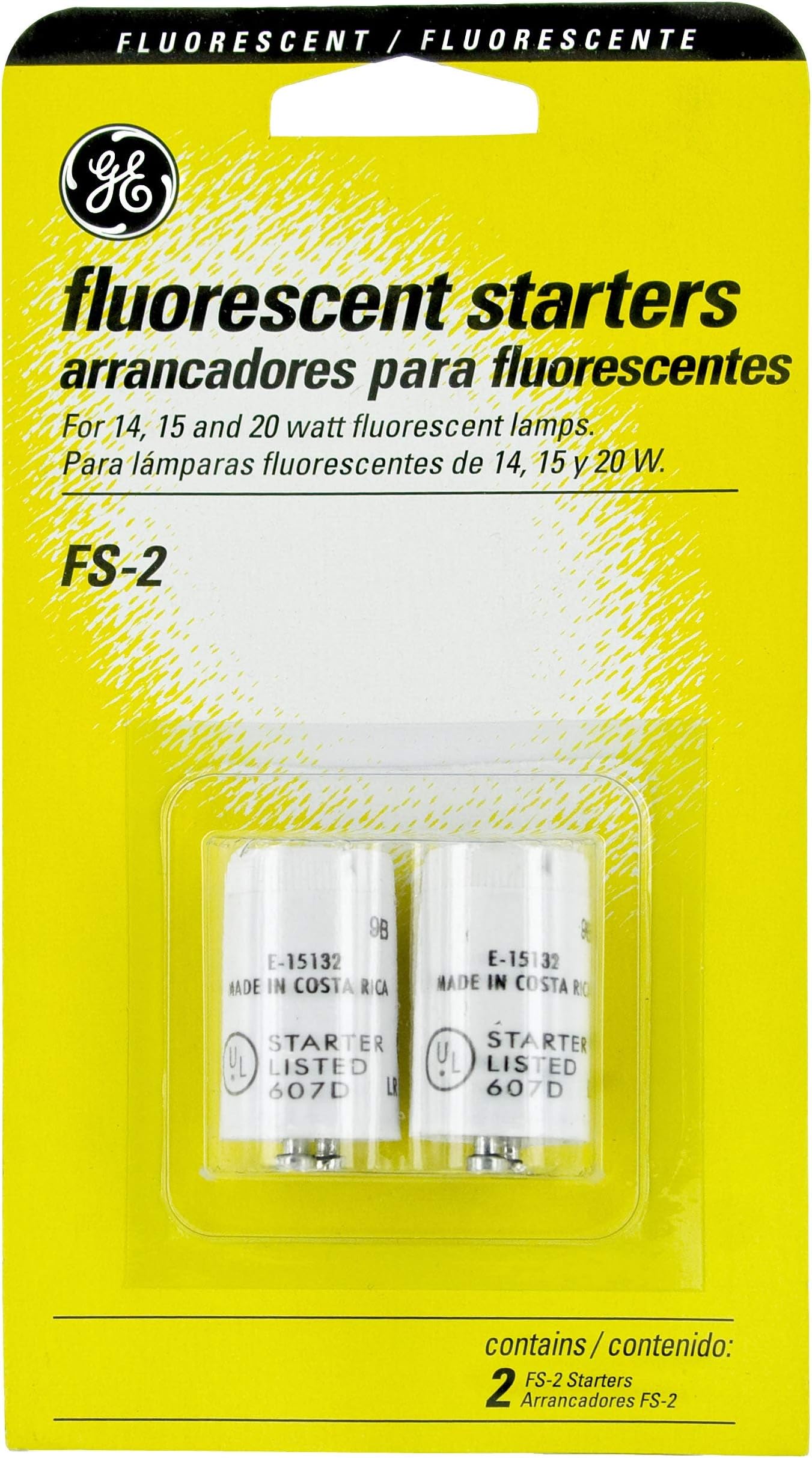 G E Lighting 2-Pack 64818 GE FS-2-C/TP Fluorescent Starter