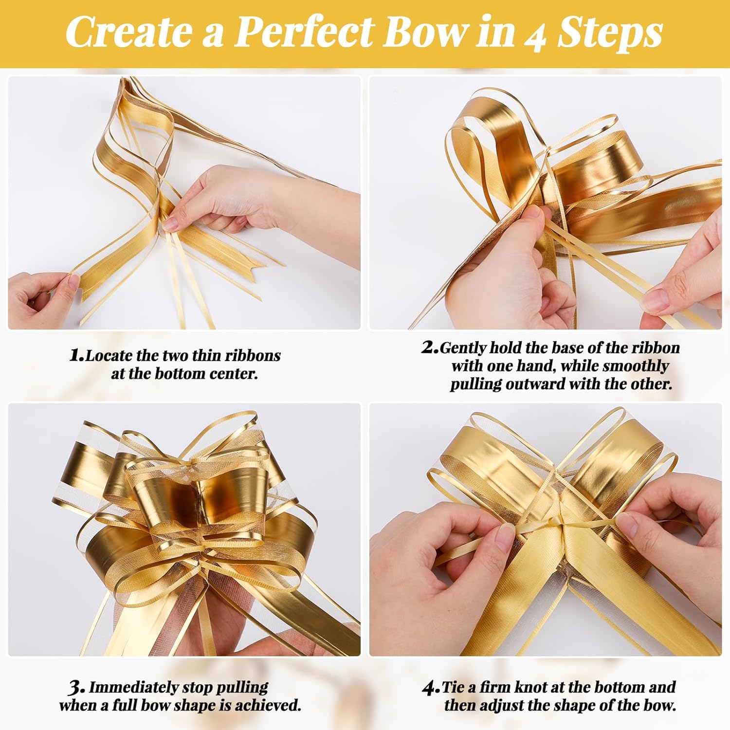 EUSOAR Black Gift Wrapping Paper, 2 Rolls(17 in x 32.8ft Each) Solid Color Matte Gift Wrap with 20pcs Gold Pull Bows, Gifts Wrapping Paper Crafts DIY Bouquet Packaging for Wedding Birthday Party