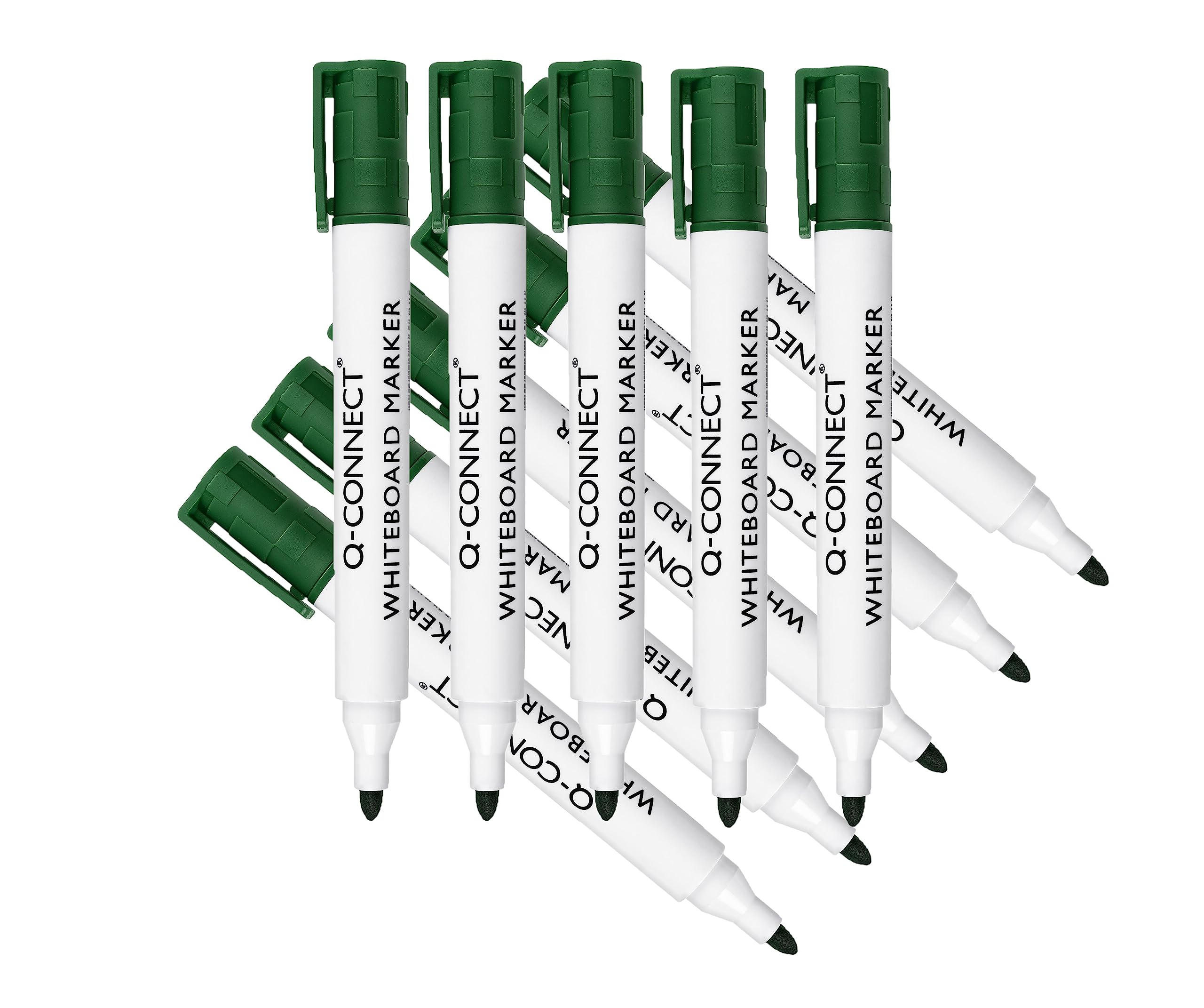 Q-Connect Drywipe Marker Pen Green (Pack of 10)