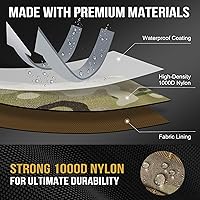 Vista 2 de OneTigris Tactical Double Pistol Mag Pouch,Open-Top Molle Mag Pouch for 9mm M4/M16/AR/AK, Magazine Pouch with Quick Release Insert