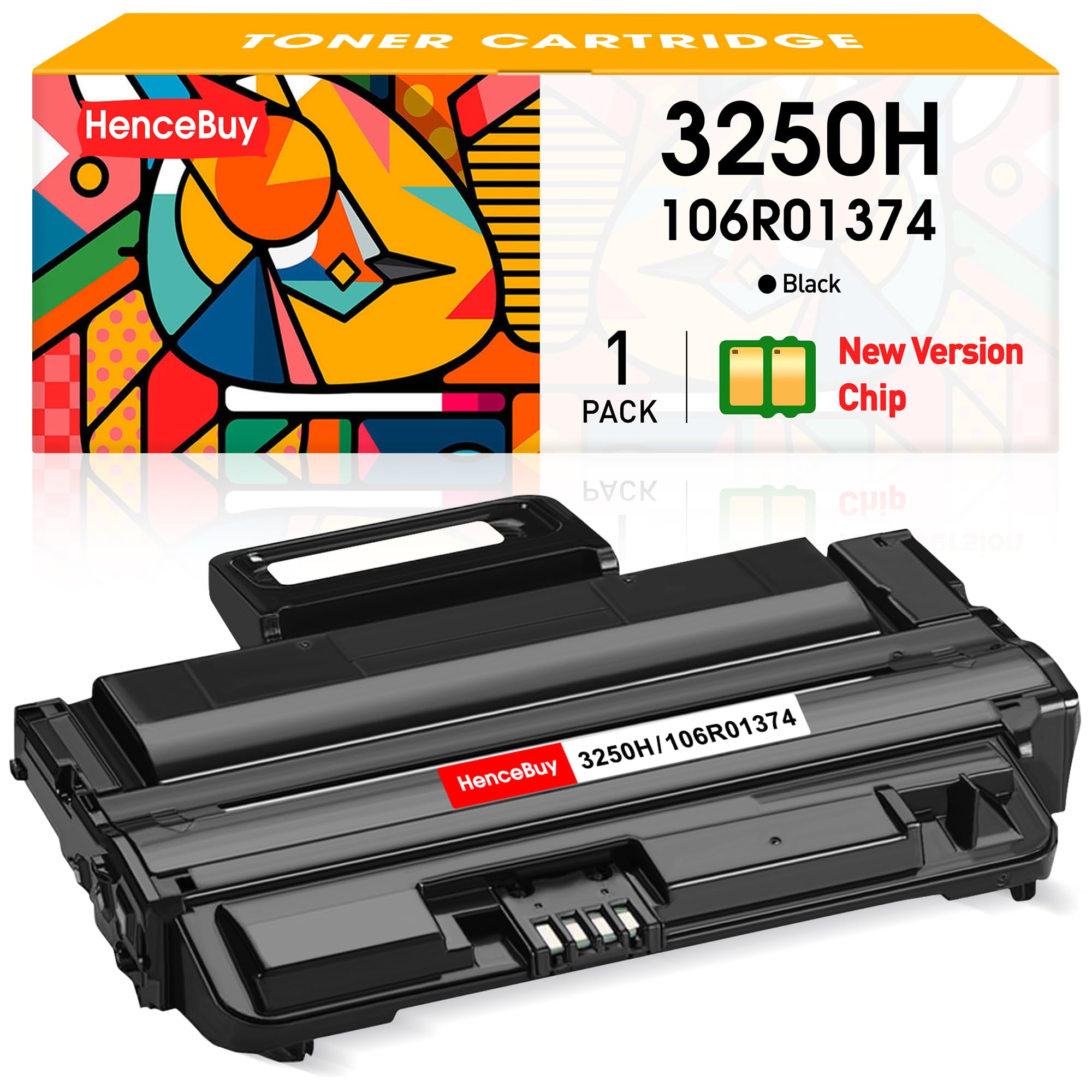 トナー2 Amazon | HenceBuy 106R01374 ブラックトナーカートリッジ 交換用