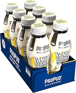 Protein Milkshake 8 x 330ml Bottles| High Protein Shake | No Added Sugar | Lactose Free| 20g of Protein | Delicious Creamy Flavour (Vanilla Ice Cream)